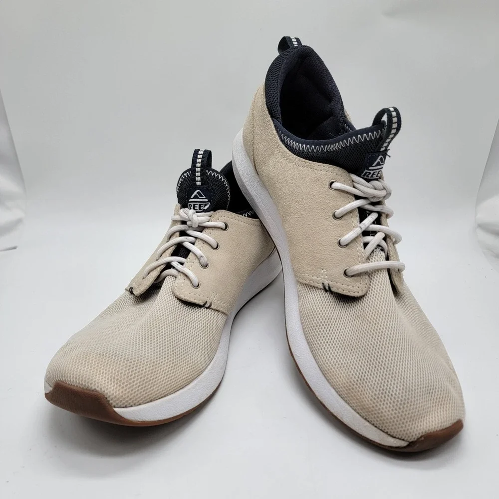 Reef Cruiser Casual Surf Shoes Comfort Men's Size 11 Tan Ivory Navy Sneakers